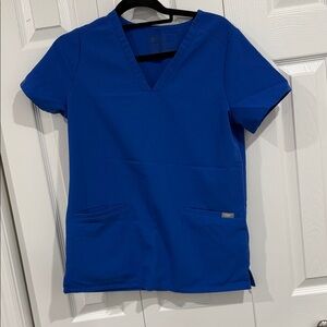 Figs Royal Blue Women's Short Sleeve Top